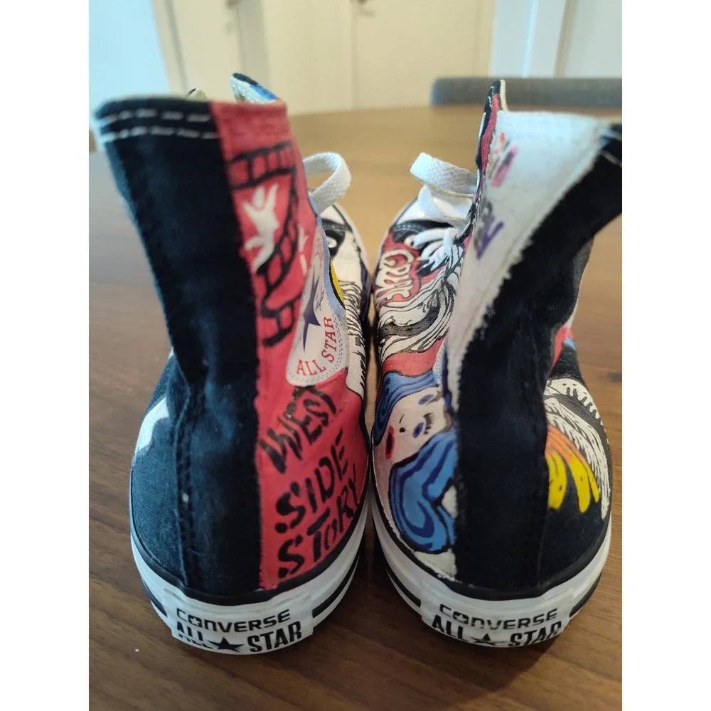 Converse Chuck Taylor High Top Custom Broadway Musical Hand Painted‎ Shoes Black